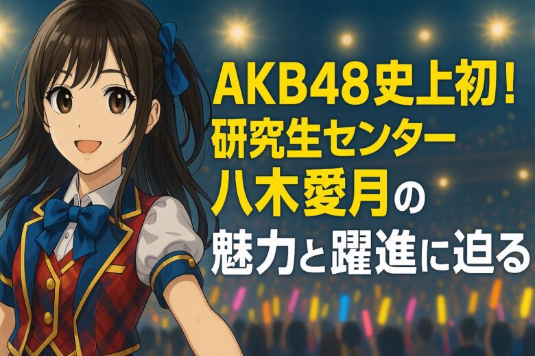 AKB48史上初！研究生センター八木愛月の魅力と躍進に迫る
