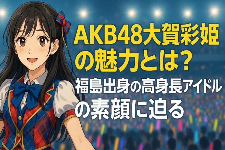 AKB48大賀彩姫の魅力とは？福島出身の高身長アイドルの素顔に迫る
