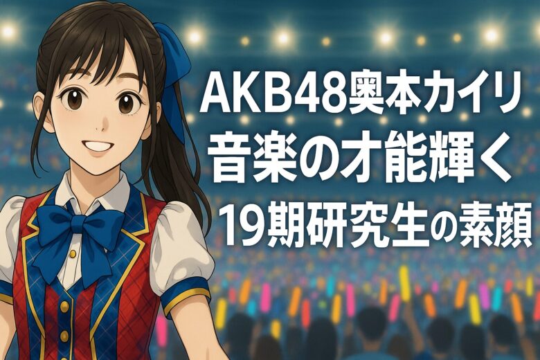 AKB48奥本カイリ｜音楽の才能輝く19期研究生の素顔