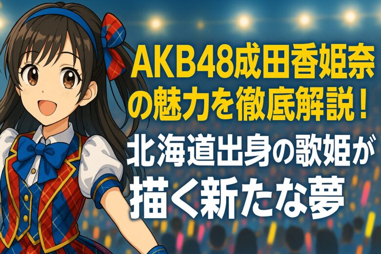 AKB48成田香姫奈の魅力を徹底解説！北海道出身の歌姫が描く新たな夢