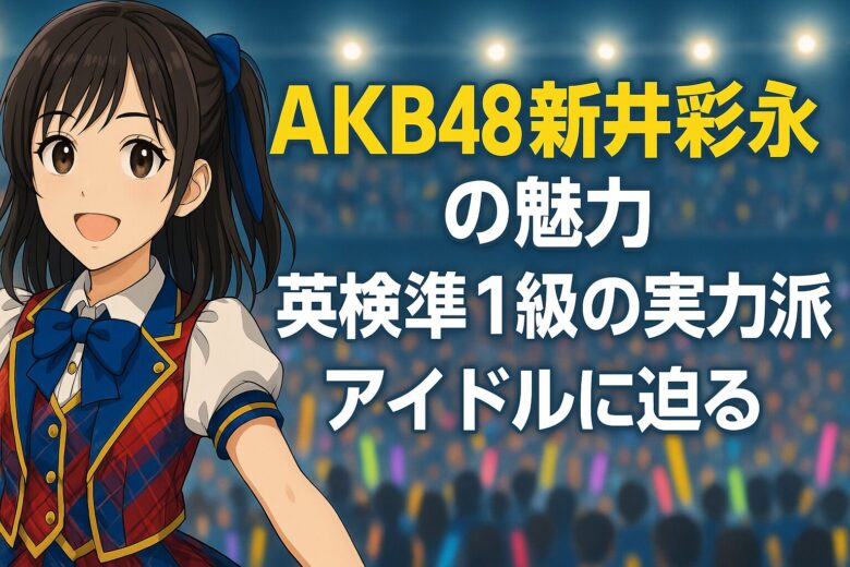 AKB48新井彩永の魅力｜英検準1級の実力派アイドルに迫る