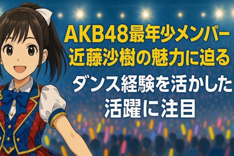 AKB48最年少メンバー・近藤沙樹の魅力に迫る！ダンス経験を活かした活躍に注目