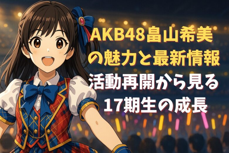 AKB48畠山希美 の魅力と最新情報 活動再開から見る 17期生の成長