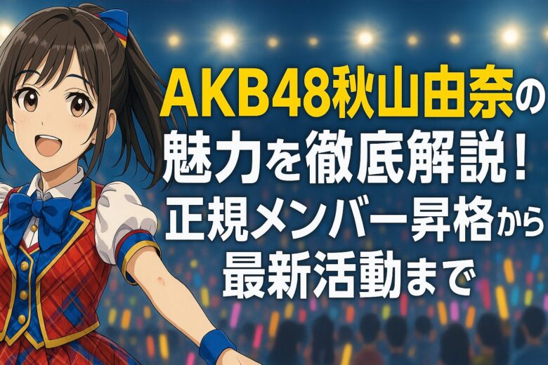AKB48秋山由奈の魅力を徹底解説！正規メンバー昇格から最新活動まで