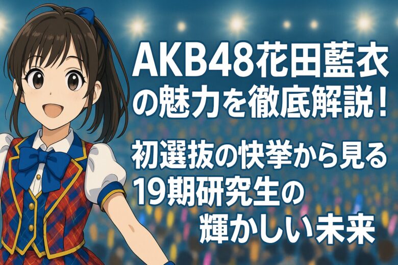 AKB48花田藍衣の魅力を徹底解説！初選抜の快挙から見る19期研究生の輝かしい未来
