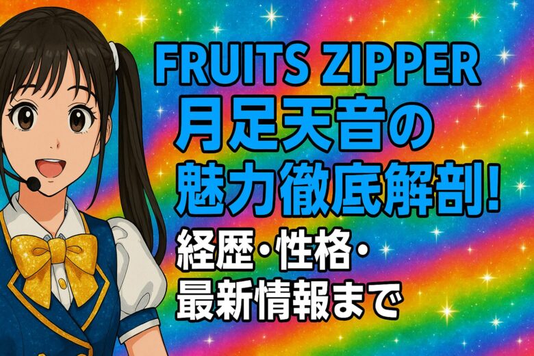 FRUITS ZIPPER月足天音の魅力徹底解剖！経歴・性格・最新情報まで