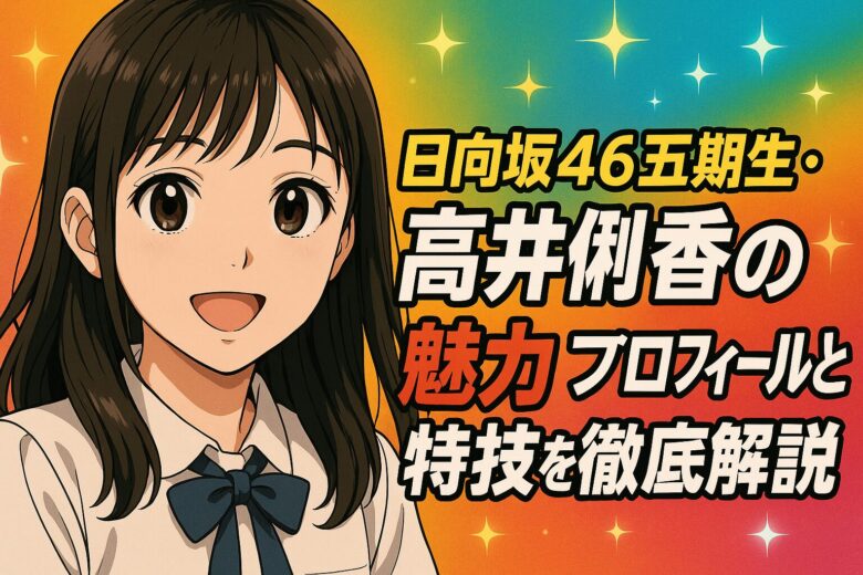 日向坂46五期生・高井俐香の魅力！プロフィールと特技を徹底解説