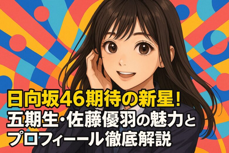 日向坂46期待の新星！五期生・佐藤優羽の魅力とプロフィール徹底解説