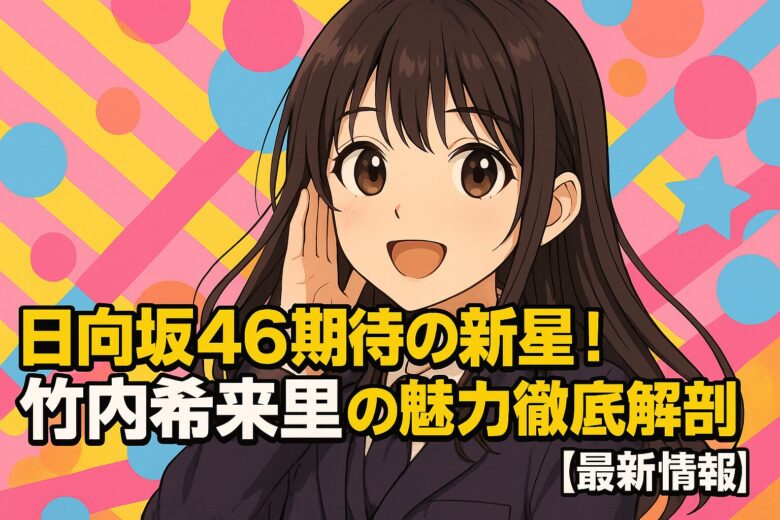 日向坂46期待の新星！竹内希来里の魅力徹底解剖【最新情報】